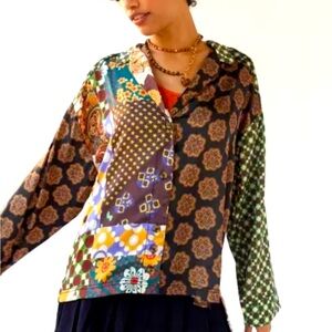 Urban Outfitters Supernova Souvenir Button Down Shirt Size Large